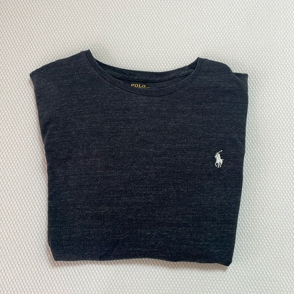 Men’s dark gray Ralph Lauren Polo T-shirt - Picture 1 of 3